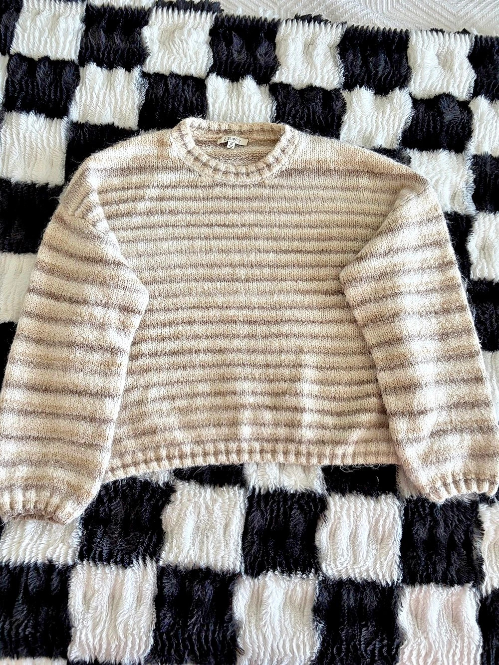 Z Supply Boyfriend Stripe Sweater Medium